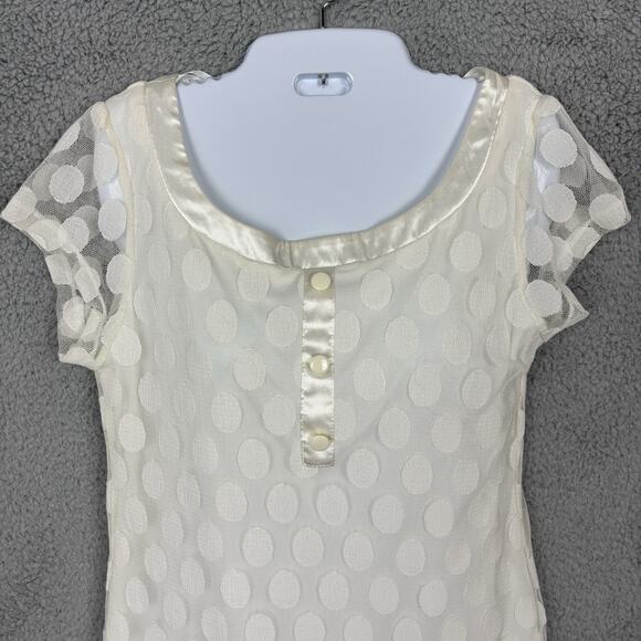 Enfocus Studio Y2K Sheer Mesh Overlay Dress sz 10 Fairy Angelcore Coquette - Picture 1 of 12